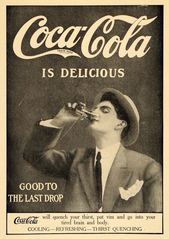 Реклама Coca-Cola 1920-х годов. Реклама Coca-Cola 1920-х годов.