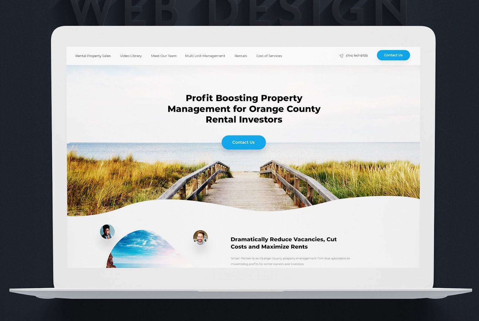 Дизајн веб странице за некретнине на обали Изглед веб странице 1 Дизајн веб странице за некретнине на обали Изглед веб странице