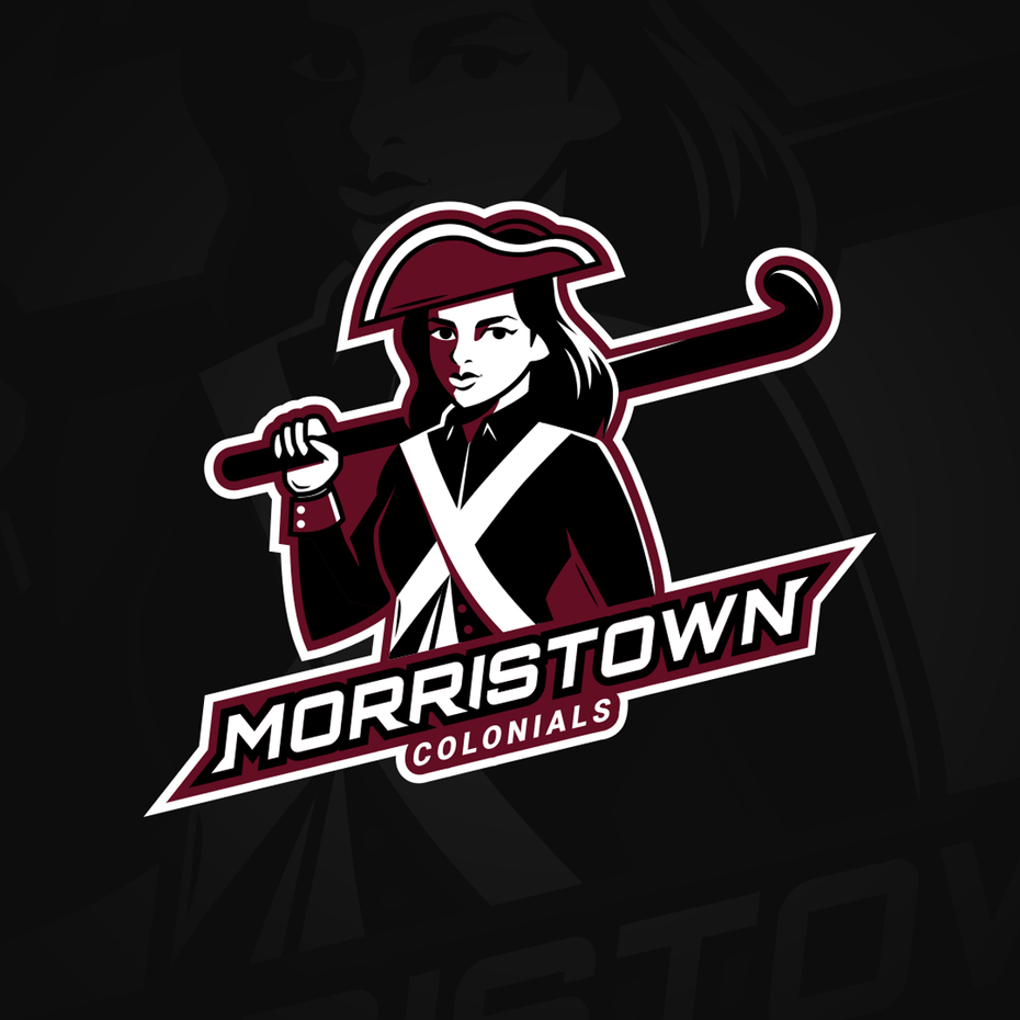 логотип Morristown Colonials Спортивные логотипы для Morristown Colonials
