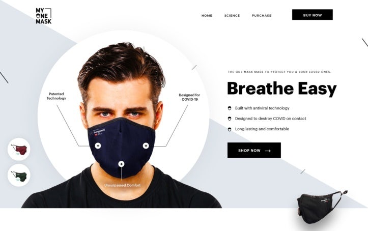 Црно-бели веб дизајн за медицински производ 1 Црно-бели веб дизајн за медицинске производе