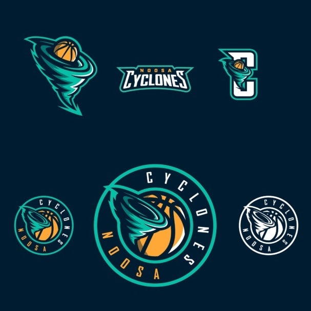 Спортивные логотипы для Noosa Cyclones Спортивные логотипы для Noosa Cyclones