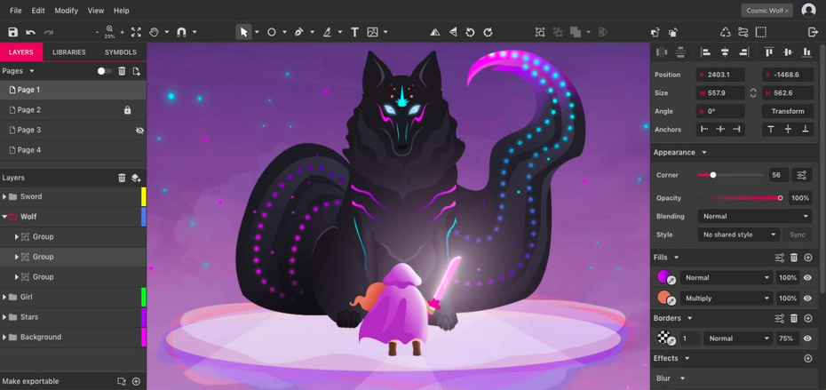 Интерфейс Gravit Designer Интерфейс Gravit Designer
