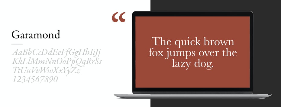Пример шрифта для Garamond Пример шрифта для Garamond