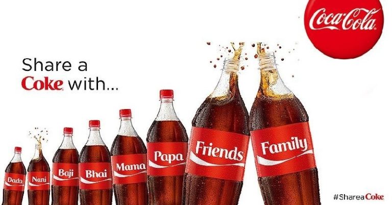 Пример рекламы COKE - поделитесь кампанией Coke Пример рекламы COKE - поделитесь кампанией Coke