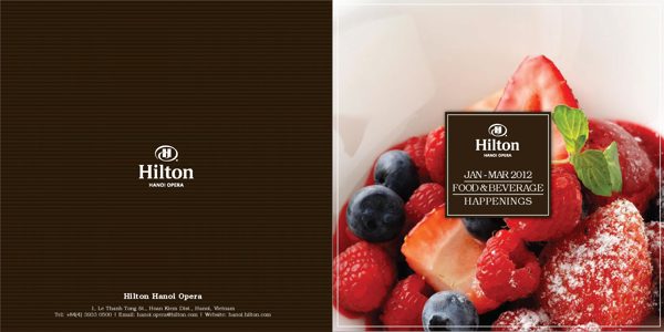 Брошюра о продуктах питания Hilton Брошюра о продуктах питания Hilton