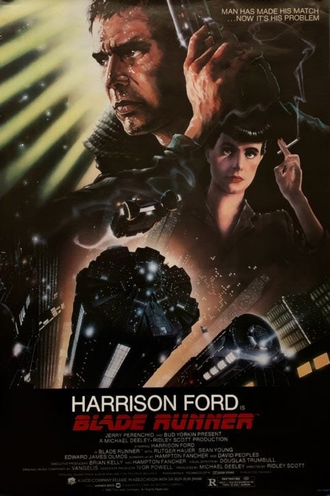 Bladerunner Ридли Скотт Плакат 1 Bladerunner Ридли Скотт Плакат