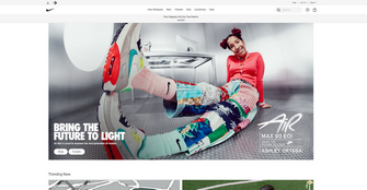 скриншот главной страницы Nike скриншот главной страницы Nike Брендинг веб-сайта