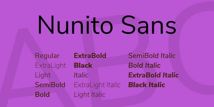 Шрифт логотипа Nunito Sans Шрифт логотипа Nunito Sans