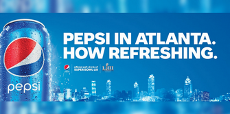 Рекламный щит Pepsi от Super Bowl LIII 1 Рекламный щит Pepsi от Super Bowl LIII