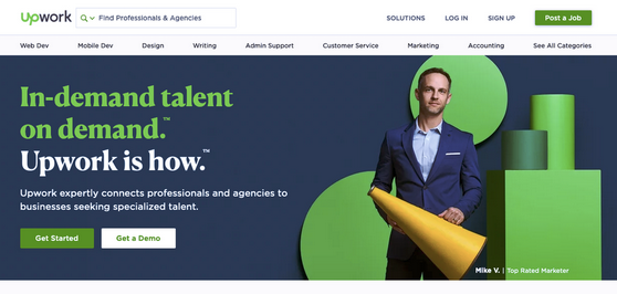Альтернатива Fiverr: домашняя страница Upwork Альтернатива Fiverr: домашняя страница Upwork