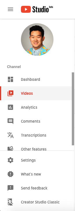 YouTube Studio bideo editorea YouTube bideoak editatzea 1 YouTube Studio bideo editorea
