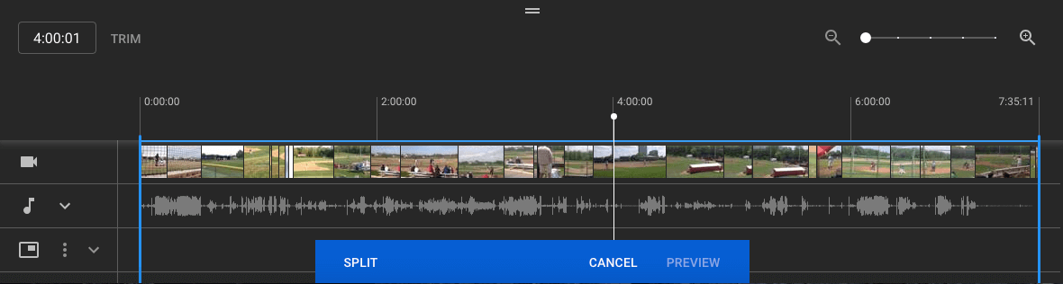 YouTube Studio zatitu bideoa YouTube bideoak editatzea 1 1 Studio Split Bideoa