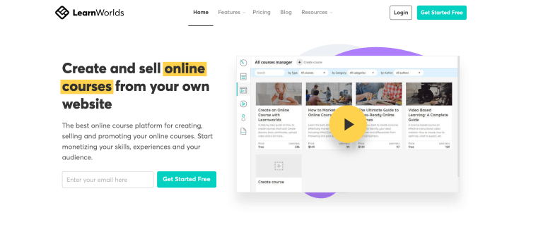 Это ведущая платформа, которую вы можете использовать сегодня LearnWorlds 1 LearnWorlds онлайн-платформы обучения