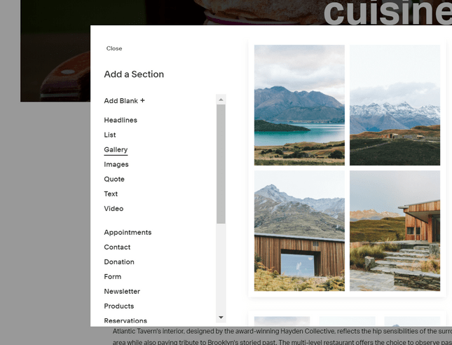 Додати розділ на Squarespace 1 Додати розділ на Squarespace