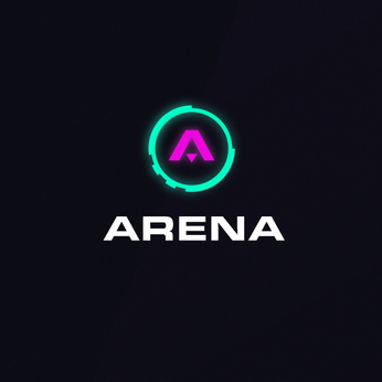 Пример цветовых трендов 2020: светящийся неоновый логотип Arena 1 Пример цветовых трендов 2020: светящийся неоновый логотип Arena