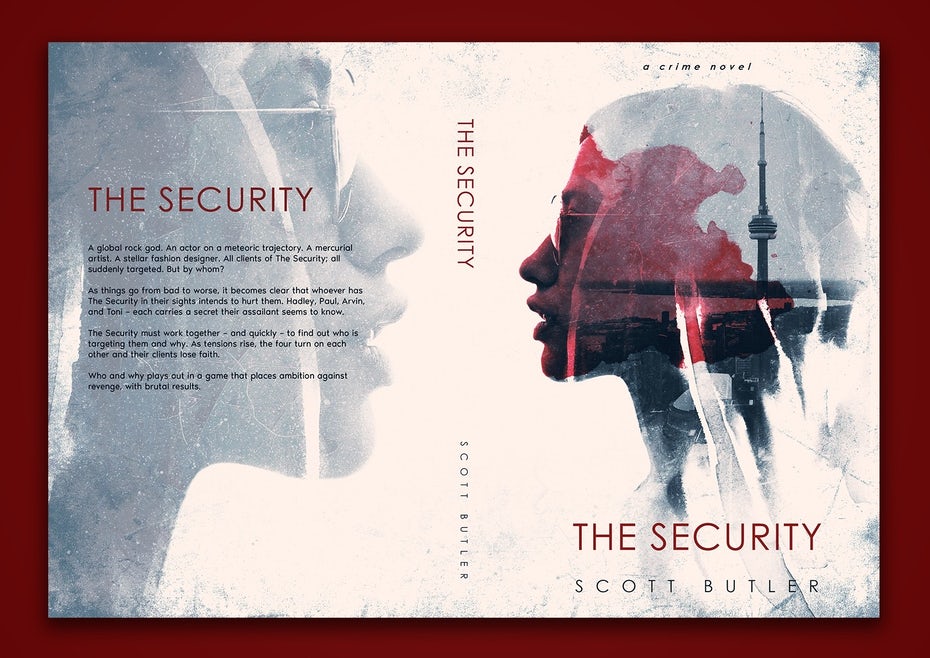 Пример цветовых трендов 2020: прозрачное наложение цветов Обложка книги «Безопасность» 1 Пример цветовых трендов 2020: прозрачное наложение цветов Обложка книги «Безопасность»