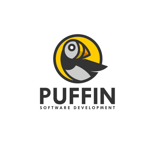 Логотип разработки программного обеспечения Puffin 1 Логотип разработки программного обеспечения Puffin