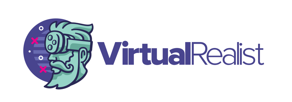Разработка логотипа с изображением мультяшного человека в гарнитуре VR Эволюция дизайна 1 Разработка логотипа с изображением мультяшного человека в гарнитуре VR Эволюция дизайна