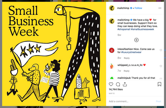 -социальные медиа-MailChimp-Instagram 1 социальные медиа-MailChimp-Instagram