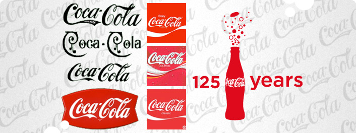 Логотипы в печати - Логотип Coca Cola 125 лет - Цифровая печать Логотипы в печати - Логотип Coca Cola 125 лет - Цифровая печать