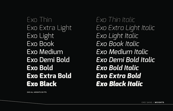 логотип шрифта exo логотип шрифта exo