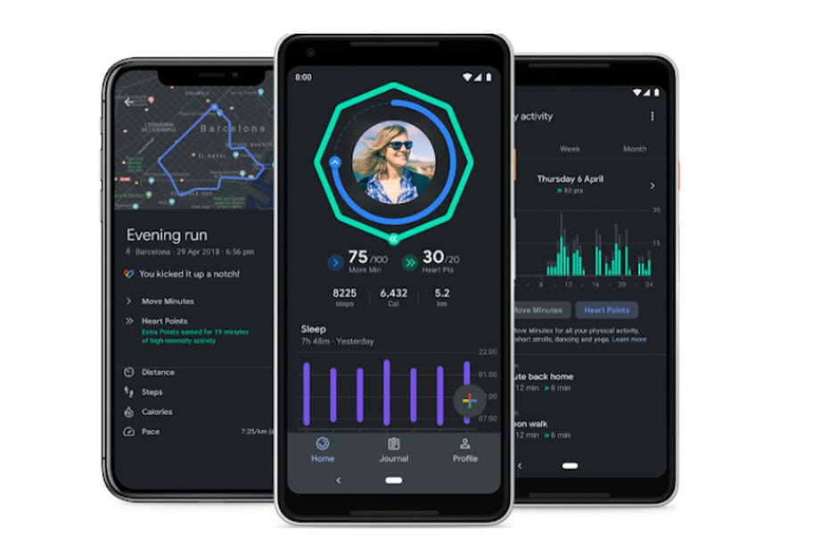 Дизайн програми у темному режимі Google Fit 1 Дизайн додатка в темному режимі Google Fit
