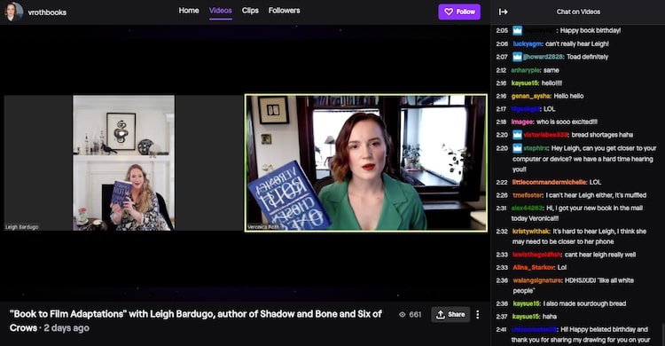 Запуск виртуальной книги Вероники Рот на Twitch 1 Запуск виртуальной книги Вероники Рот на Twitch