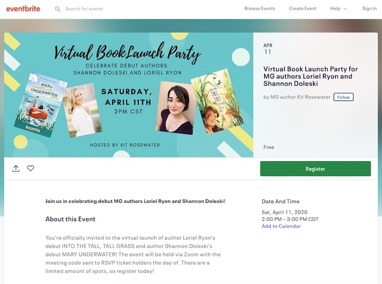 Kit Rosewater использует eventbrite для сбора rsvps Виртуальные книги 1 Kit Rosewater использует eventbrite для сбора rsvps Виртуальные книги