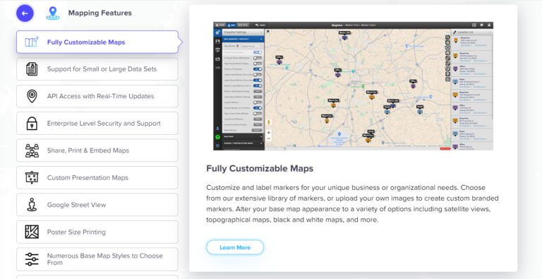 Maptive - это интуитивно понятный инструмент 1 Maptive - это интуитивно понятный инструмент