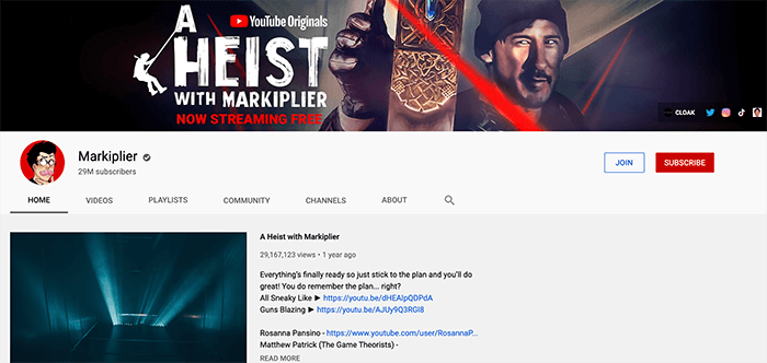 Маркиплиер Брендинг Игровые каналы YouTube 1 Маркиплиер Брендинг Игровые каналы YouTube
