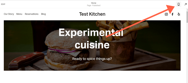 Мобільний перегляд Squarespace 1 Мобільний перегляд Squarespace