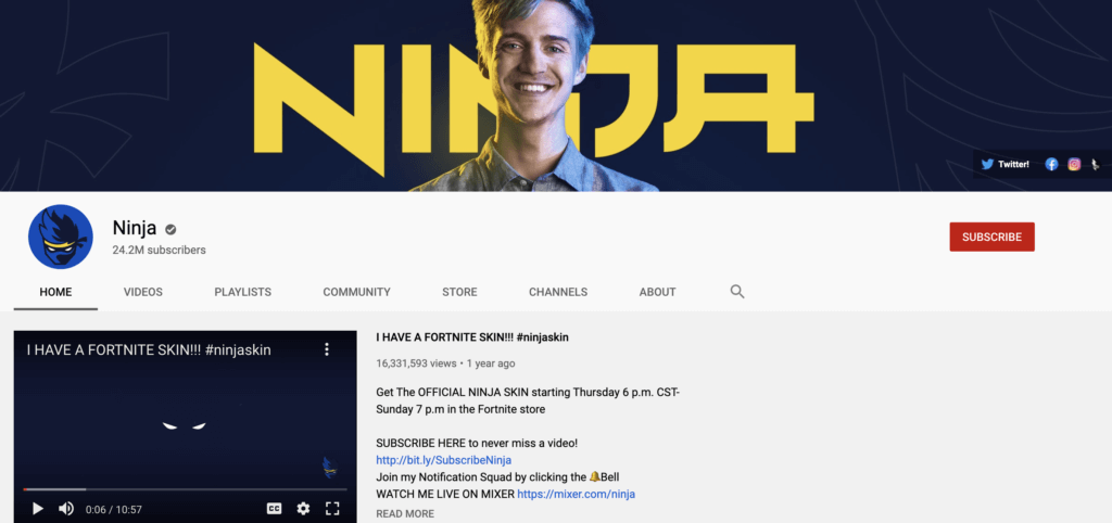 Брендинг ниндзя Игровые каналы YouTube 11 Брендинг ниндзя Игровые каналы YouTube