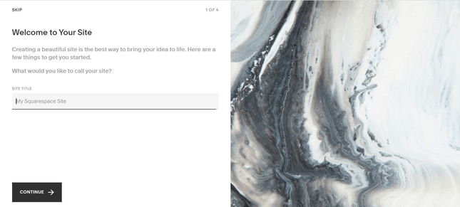 Оберіть назву сайту Squarespace 1 Виберіть назву сайту Squarespace