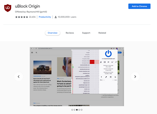 Ublock Блокировка рекламы 1 Ublock Блокировка рекламы.