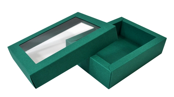 коробка крышка-дно с прозрачным окном