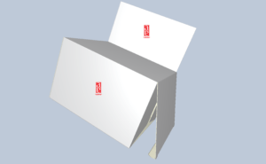 EVF11060 rechte doos met 5e paneel