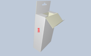 Boîte de découpe EVF11062 avec panneau suspendu vue latérale