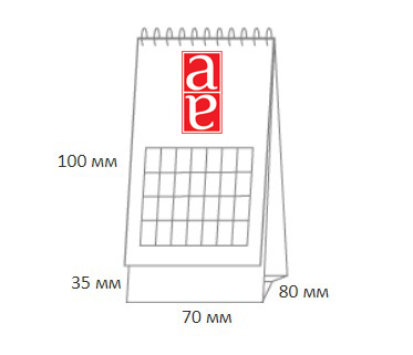asztali flip formátum A7